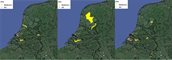 Ligging bemonsteringslocaties Blankvoorn en Bot in een driejarige cyclus