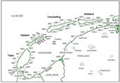 Ligging kustdelen WZ West