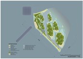 markerwadden tekening met geul en put