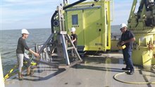 Meetapparatuur aan boord van de Zuiderzee